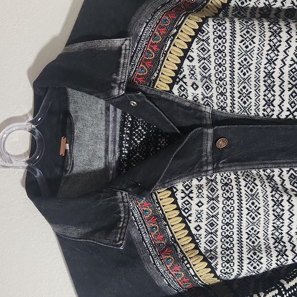 Free People Love Test Jacket Size M-L Well Worn Festival Bohemian - Picture 4 of 16